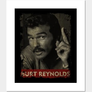 TEXTURE ART-Burt Reynolds - RETRO STYLE 2 Posters and Art